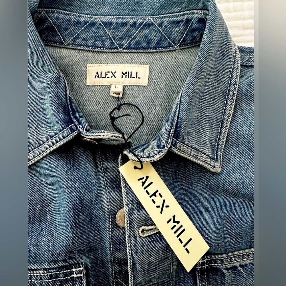NWT Alex Mill Chore Coat (Not The Britt) Japanese, Indigo Denim. Large. - Picture 4 of 8